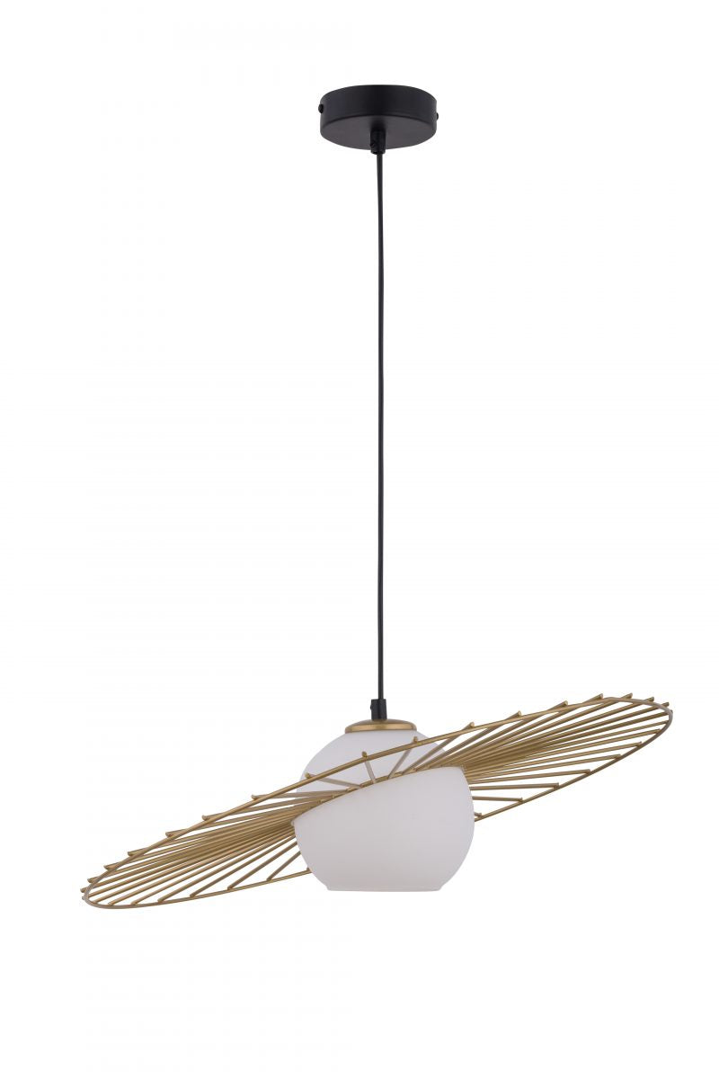 SOL 1 czarny_ złoty lampa wisząca