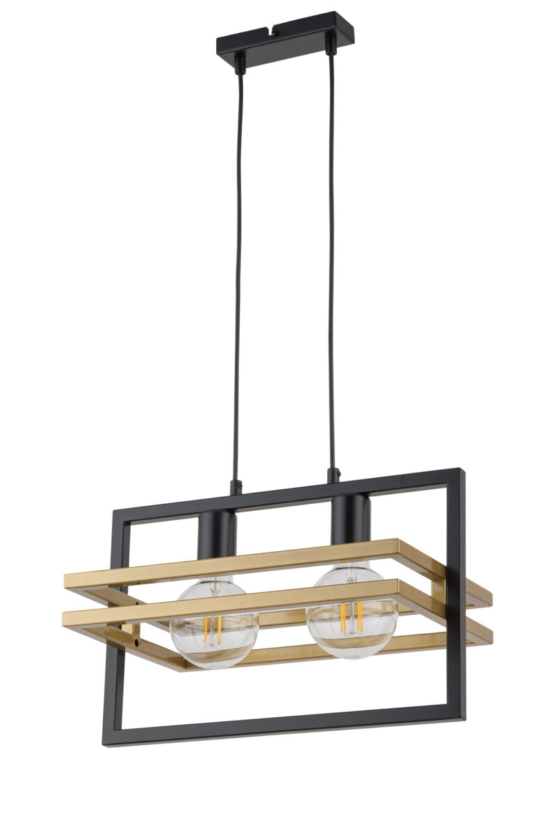 MERCI 2 lampa wisząca czarny złoty