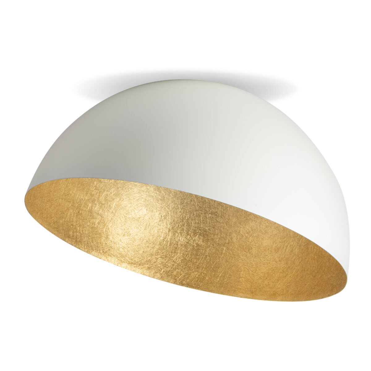 SFERA 90 plafon biały/złoty