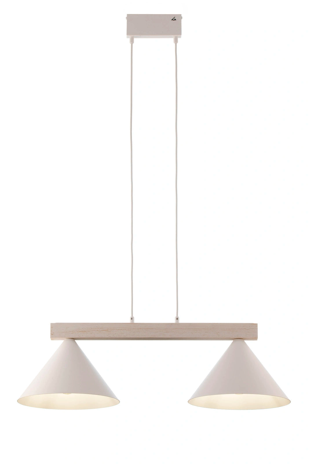 DECO 2 lampa wisząca biały/drewno bielone
