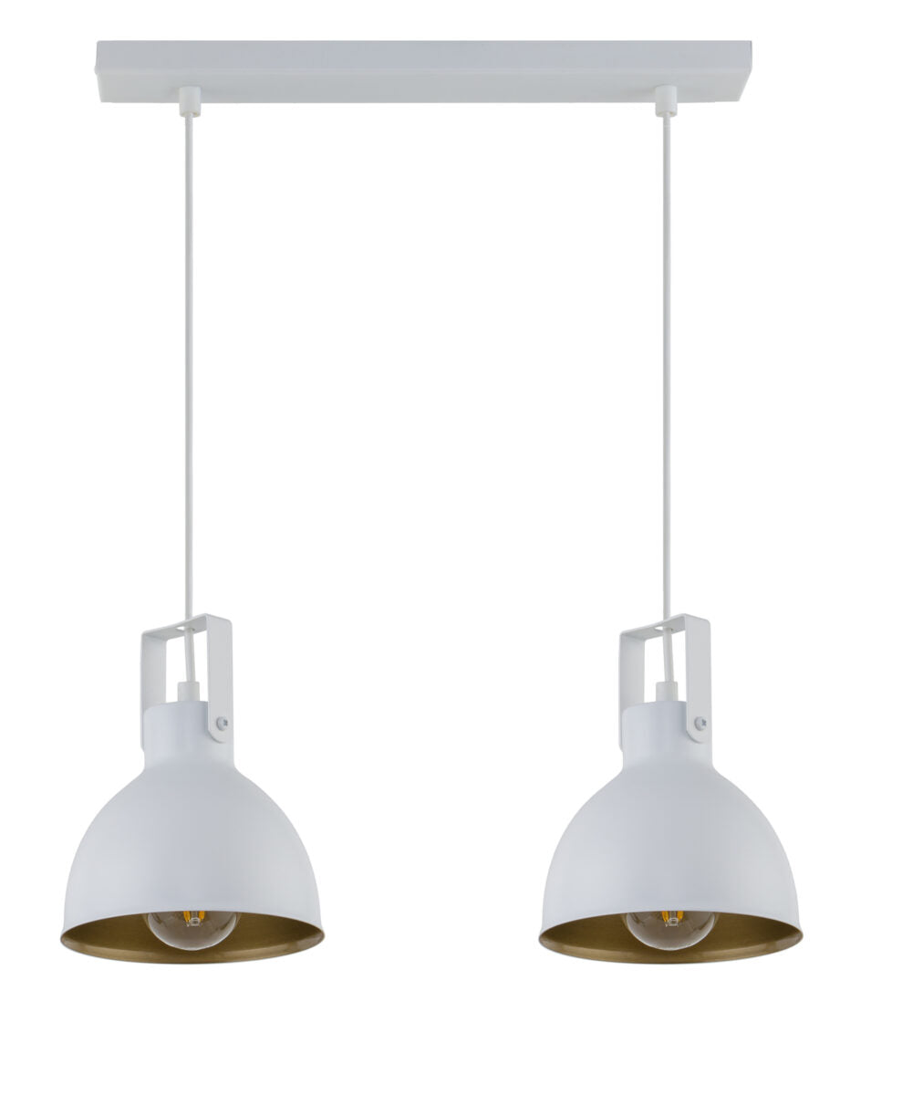 MARS 2 lampa wisząca biały/złoty