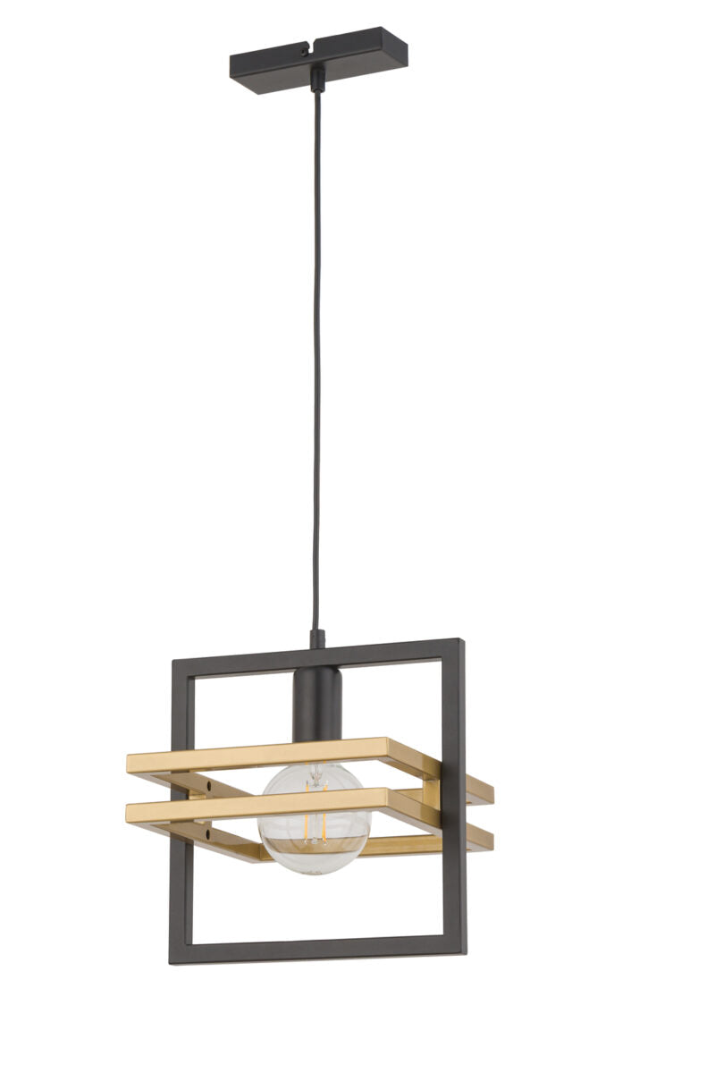 MERCI 1 lampa wisząca czarny złoty