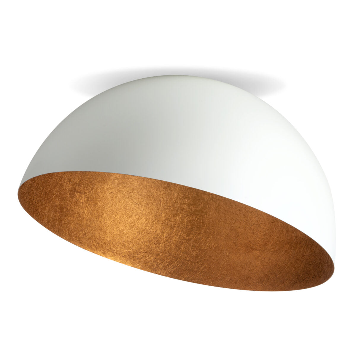 SFERA 70 plafon biały/miedziany