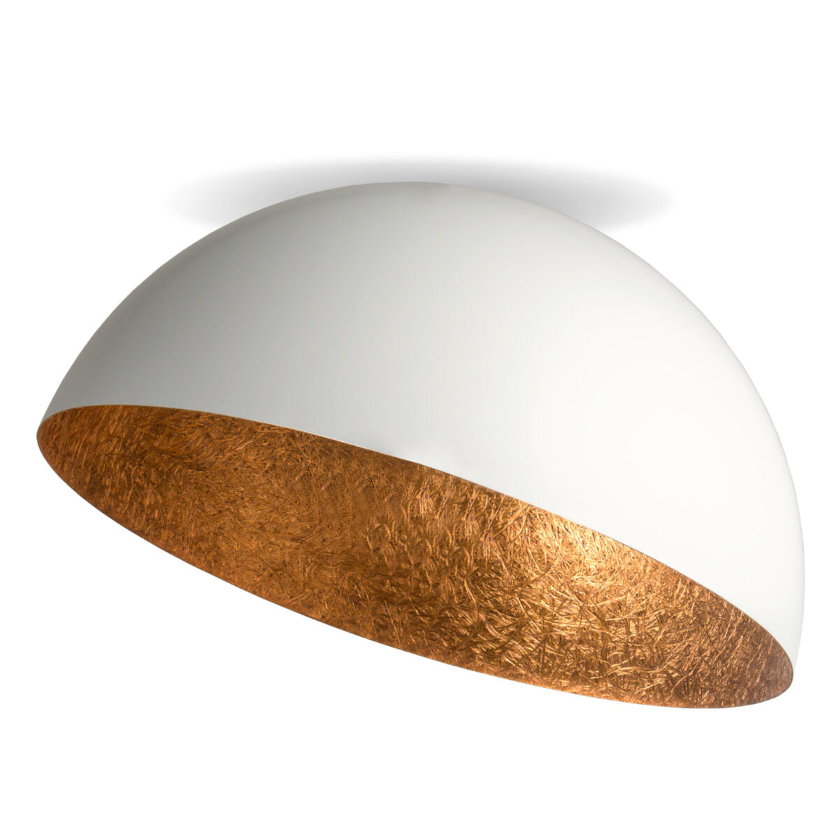 SFERA 35 plafon biały/miedziany