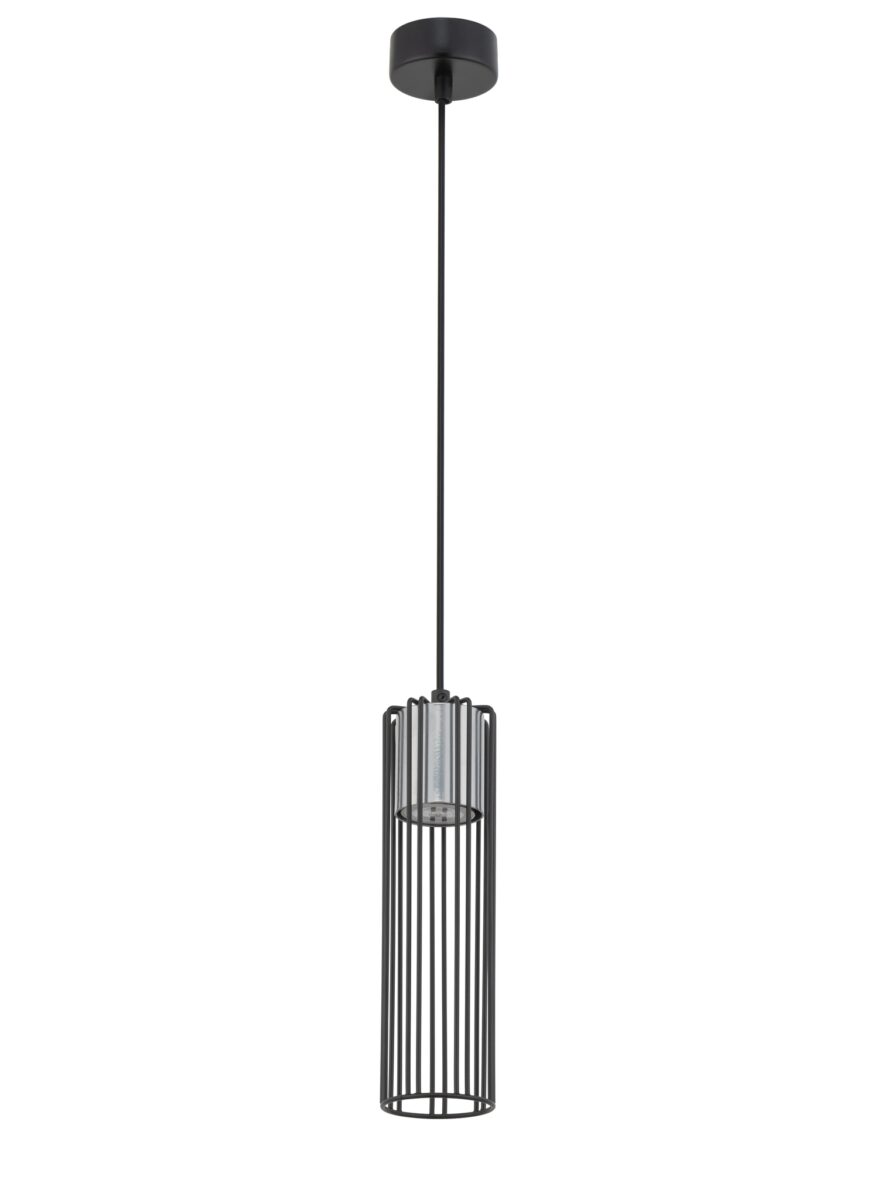 FOBIA 1 lampa wisząca czarny/srebrny