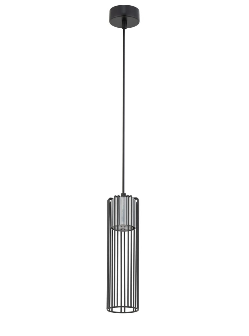FOBIA 1 lampa wisząca czarny/srebrny
