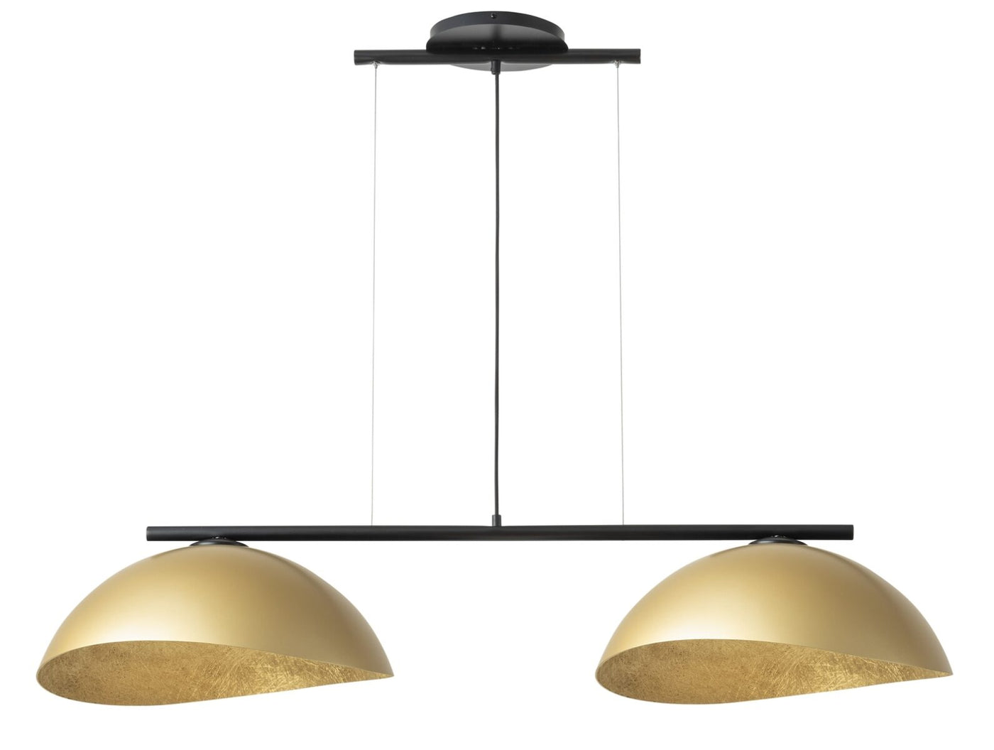 SOLAR 2 M czarny / klosz złoty