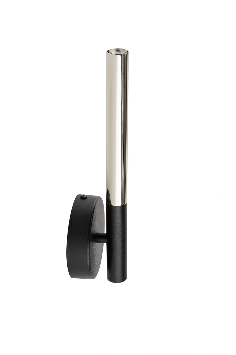 SOPEL LUX 1 kinkiet czarny/srebrny