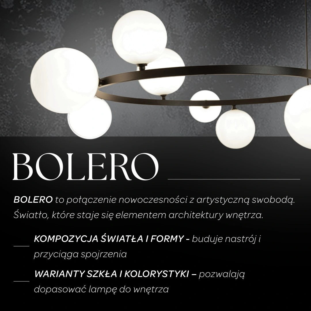 BOLERO 9 klosz biały