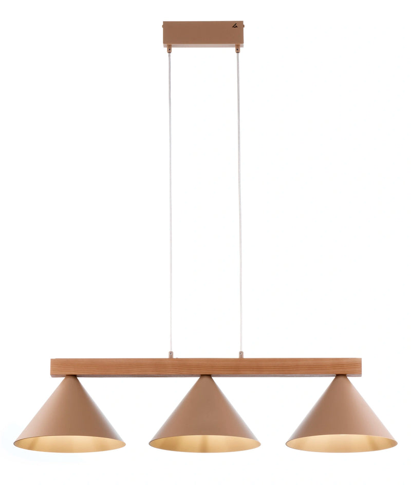 DECO 3 lampa wisząca ciepły beż/jasny brąz