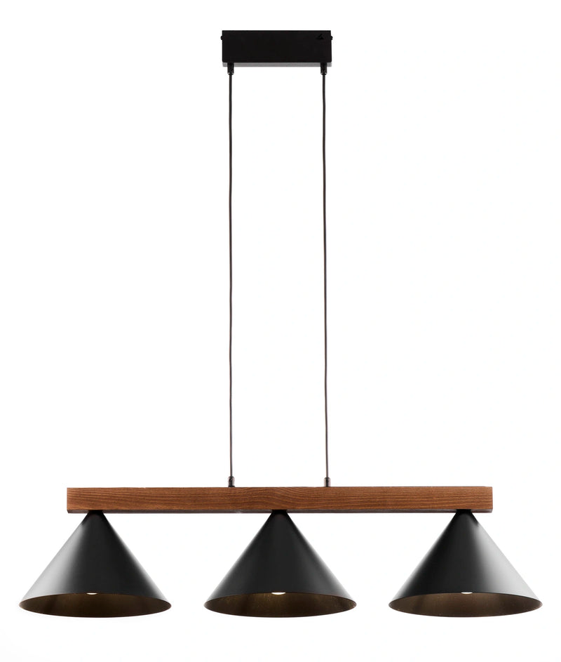 DECO 3 lampa wisząca czarny/ciemny brąz