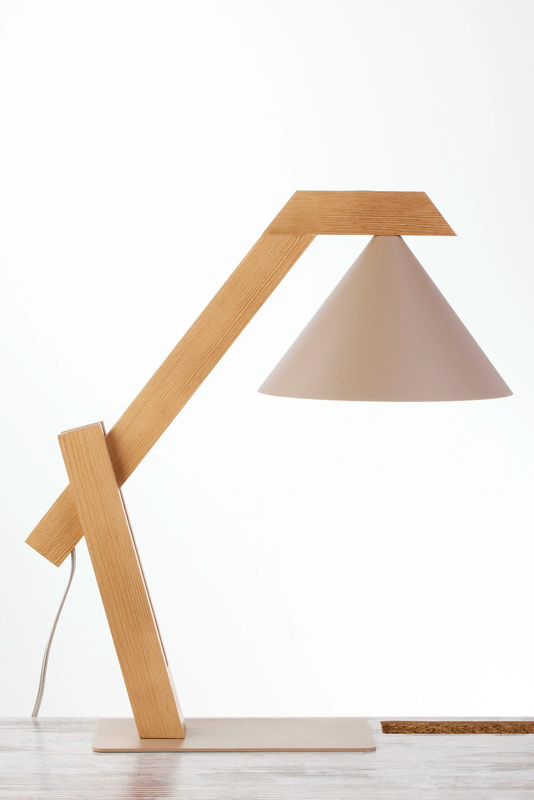 DECO lampka ciepły beż/jasny brąz