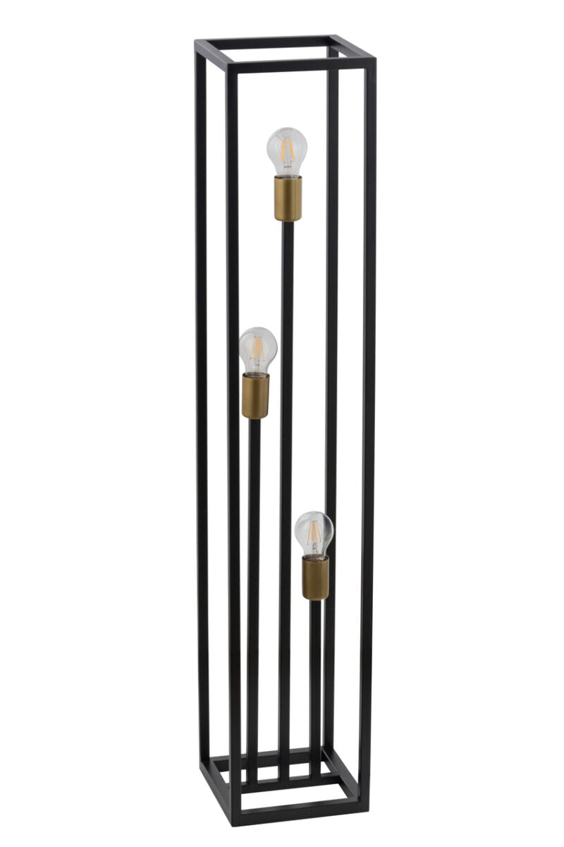 VIGO lampa podłogowa czarny/złoty