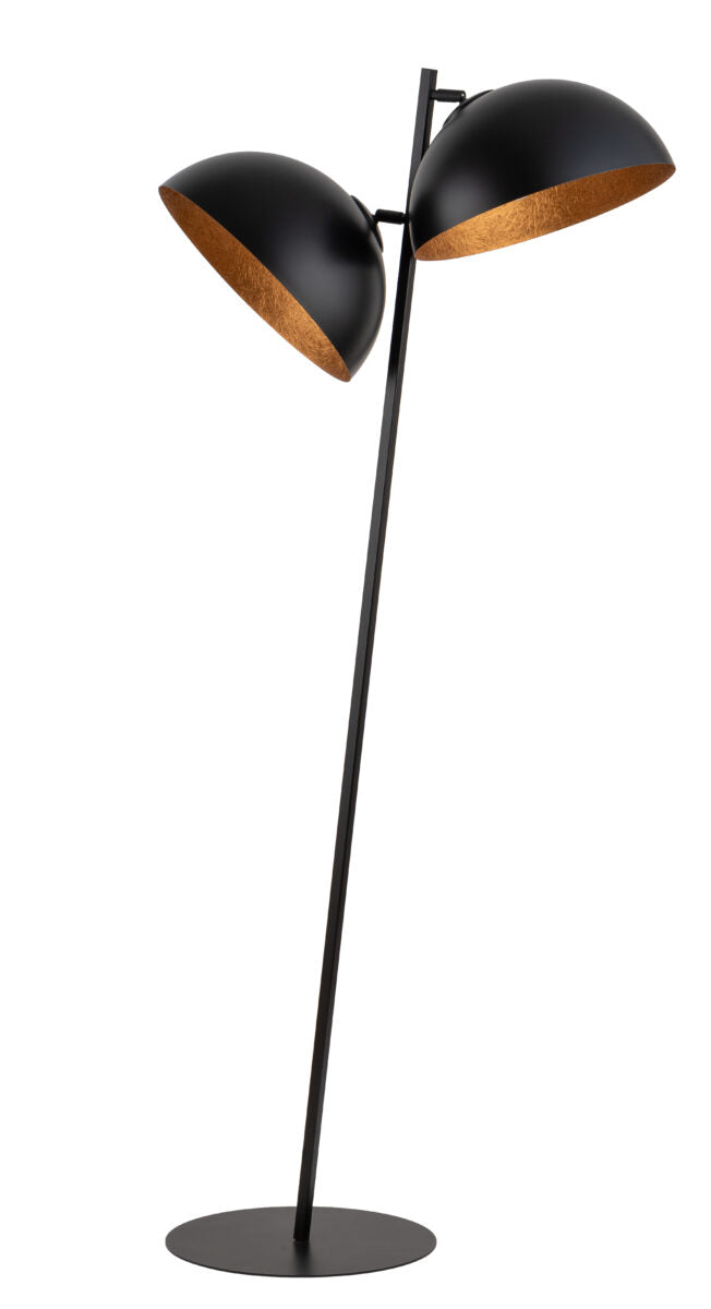 SFERA lampa podłogowa czarny/miedziany