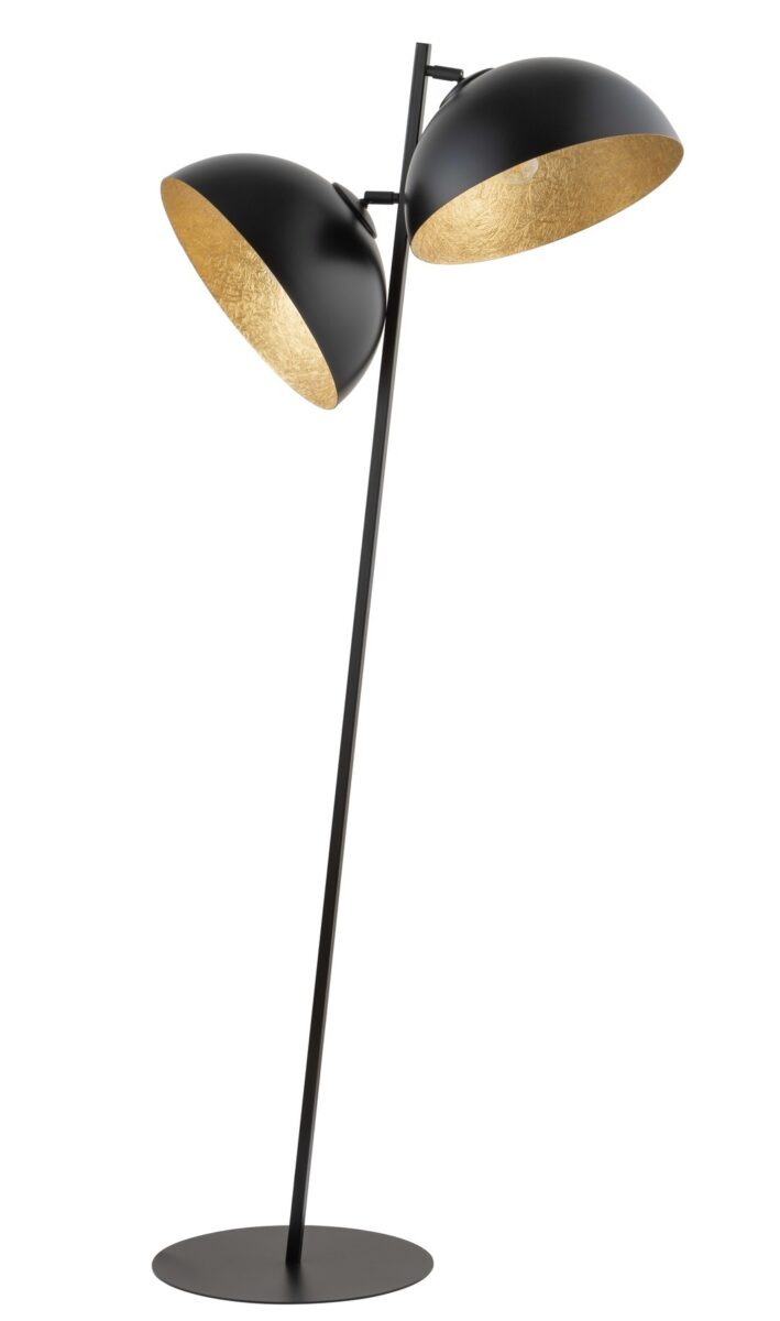 SFERA lampa podłogowa czarny/złoty