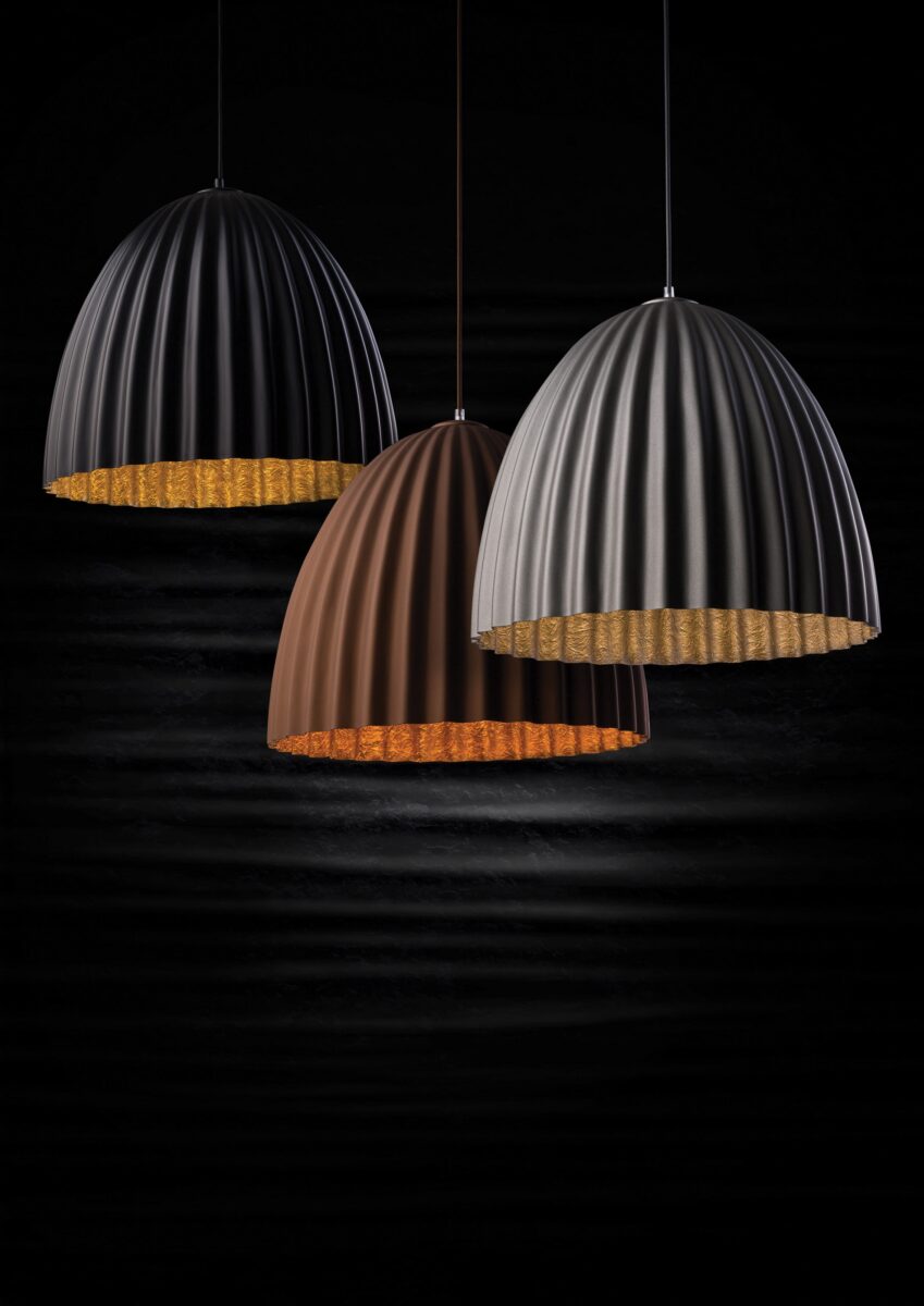 TELMA 70 L czarny_złoty  lampa wisząca