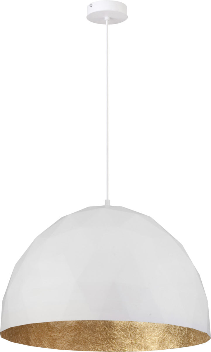 DIAMENT L biały/złoty lampa wisząca