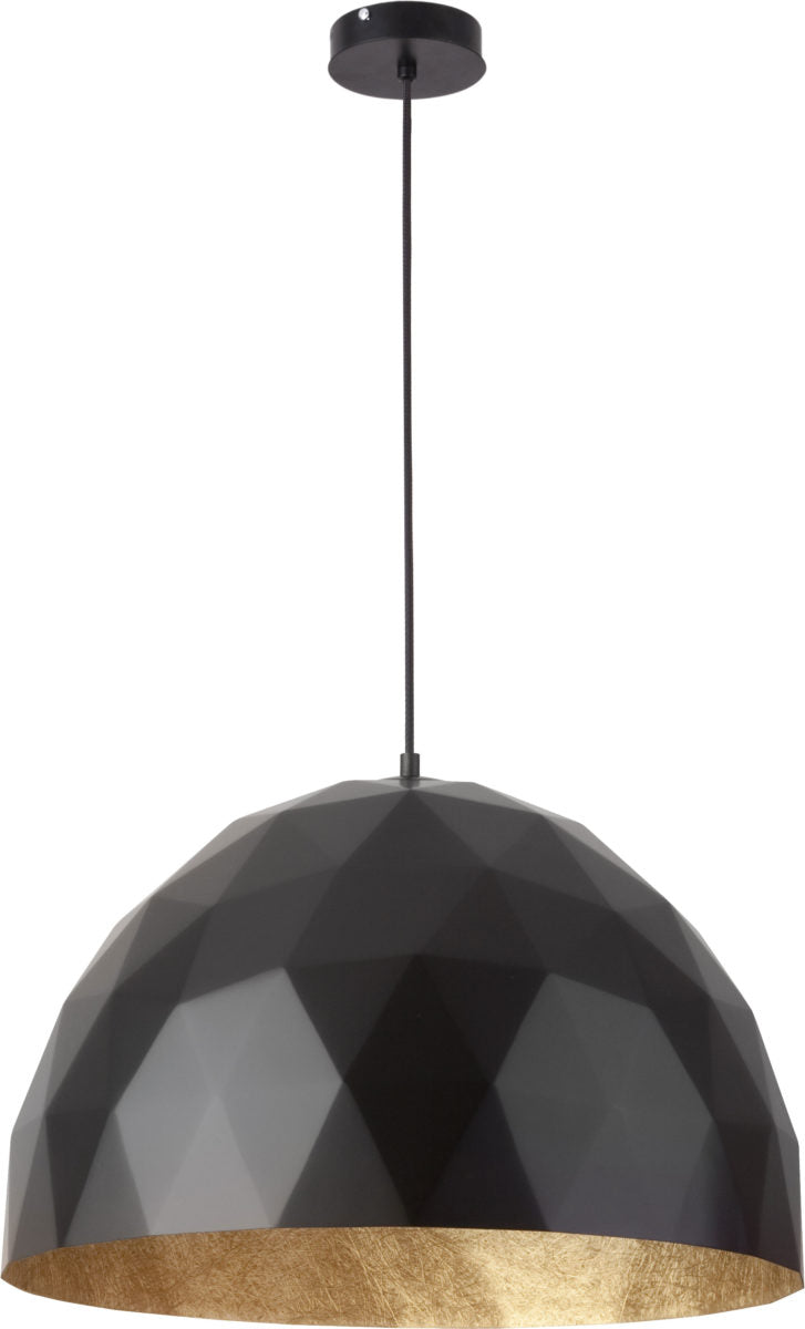 DIAMENT L czarny/złoty lampa wisząca