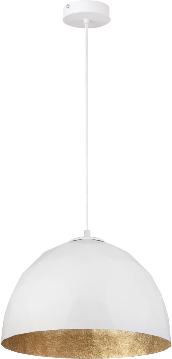DIAMENT M biały/złoty lampa wisząca