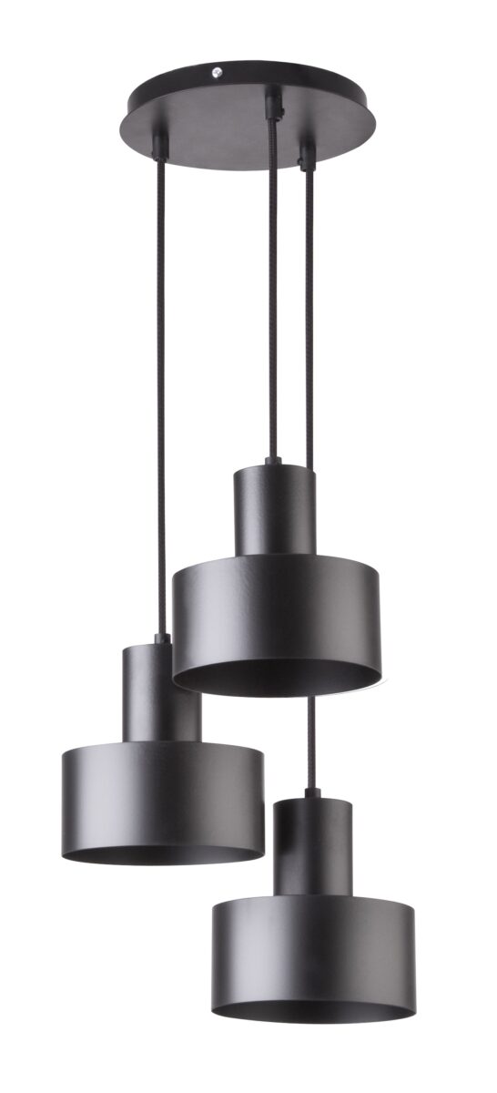 RIF 3 lampa wisząca koło czarny