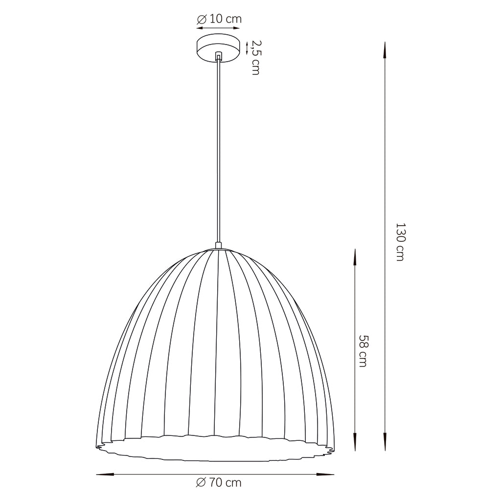 TELMA 70 L brązowy_miedziany lampa wisząca