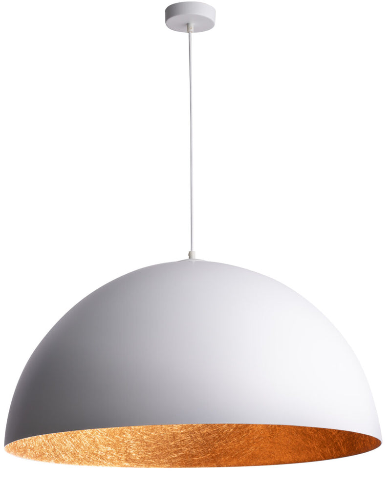 SFERA 50 biały/miedziany lampa wisząca
